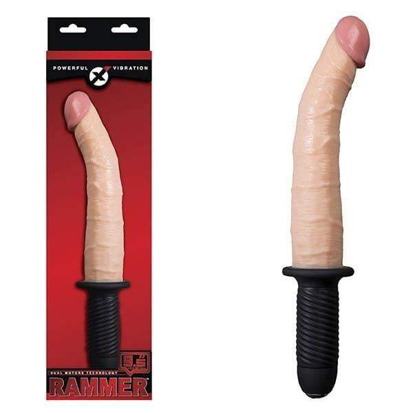 Rammer - Flesh 24 cm (9.5'') Vibrating Dong with Handle