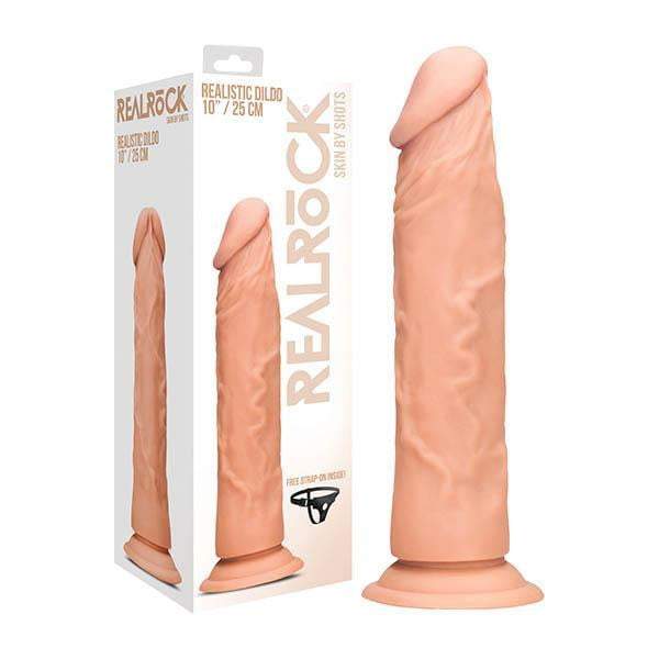 RealRock 10 Inch Realistic Flesh Dildo with Suction Cup