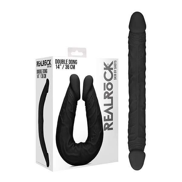 RealRock 14 Inch Realistic Black Double Dong