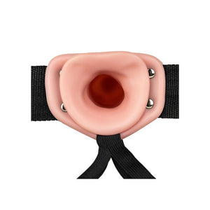 RealRock 6 Inch Hollow Strap-On - Flesh