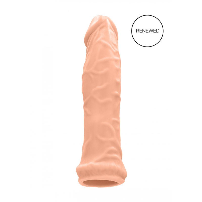 REALROCK 6 Inch Realistic Penis Extender Sleeve - Flesh