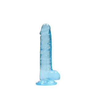 RealRock 7 Inch Realistic Dildo With Balls - Blue 