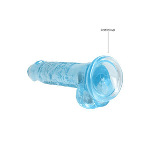 RealRock 7 Inch Realistic Dildo With Balls - Blue 