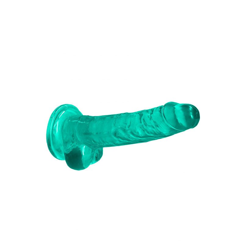 RealRock 7 Inch Realistic Dildo With Balls - Turquoise