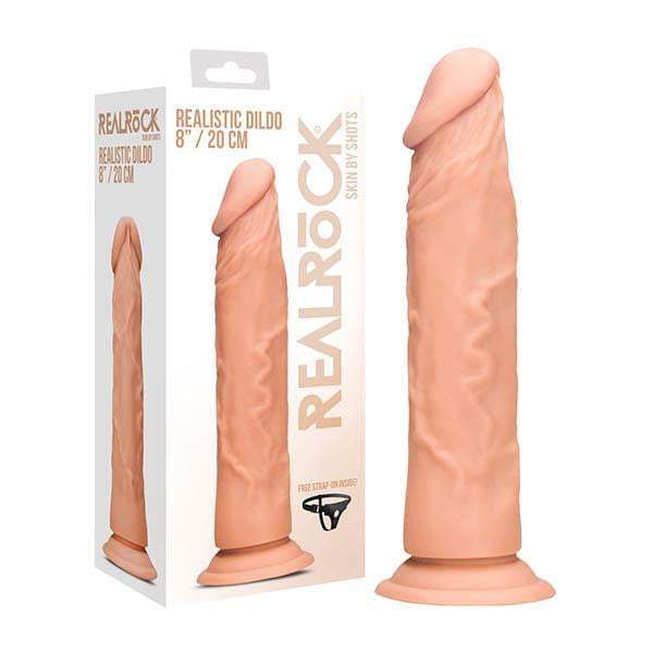 RealRock 8 Inch Realistic Flesh Dildo with Suction Cup