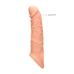 REALROCK 8 Inch Realistic Penis Extender with Rings - Flesh