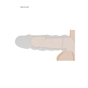 REALROCK 8 Inch Realistic Penis Extender with Rings - Flesh