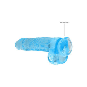 RealRock 9 Inch Realistic Dildo with Balls - Blue