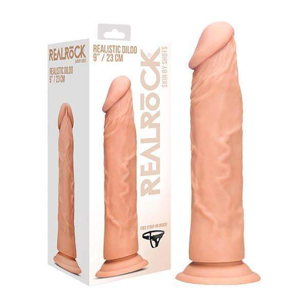 RealRock 9 Inch Realistic Flesh Dildo with Suction Cup