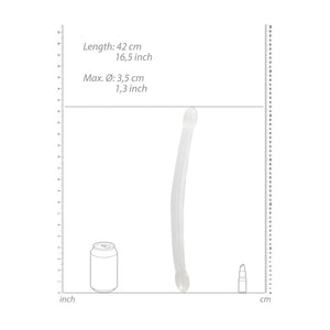 REALROCK Non Realistic 17 Inch Double Dong - Clear