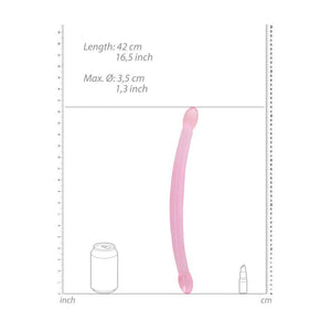 REALROCK Non Realistic 17 Inch Double Dong - Pink