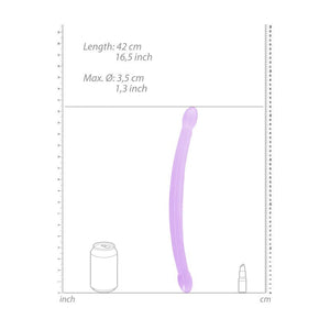 REALROCK Non Realistic 17 Inch Double Dong  - Purple