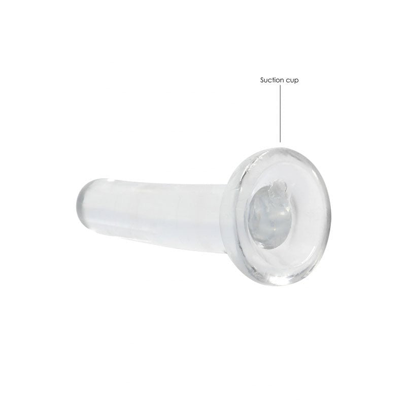 REALROCK Non Realistic 5 Inch Dildo With Suction Cup - Clear