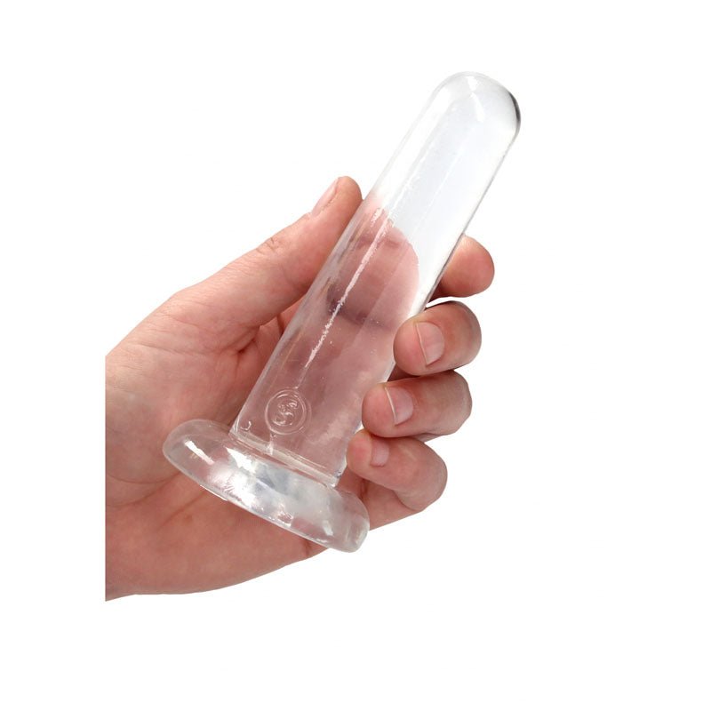 REALROCK Non Realistic 5 Inch Dildo With Suction Cup - Clear