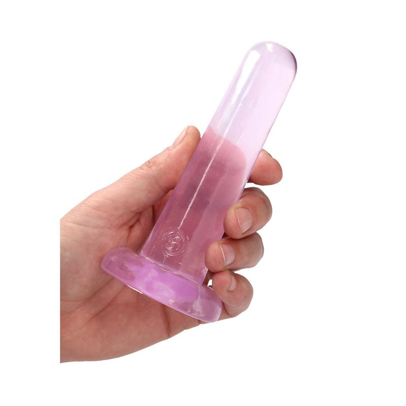 REALROCK Non Realistic 5.5 Inch Dildo With Suction Cup - Pink