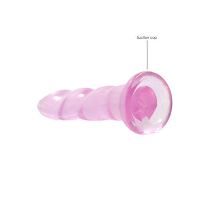 REALROCK Non Realistic 7 Inch Dildo with Suction - Pink