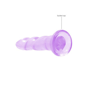 REALROCK Non Realistic 7 Inch Dildo with Suction - Purple