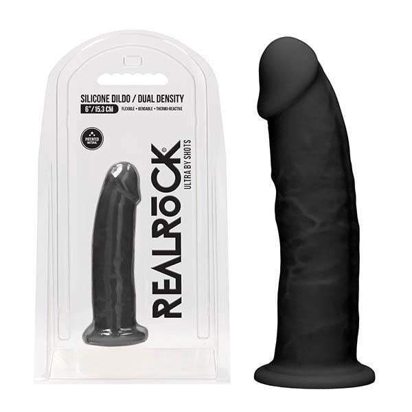 RealRock Ultra 6 Inch Black Realistic Dildo