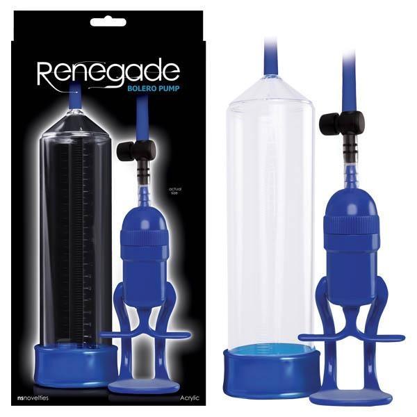 Renegade - Bolero Pump - Blue/Clear Penis Pump