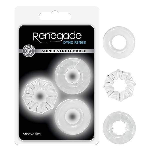 Renegade - Dyno Rings - Clear Cock Rings - Set of 3