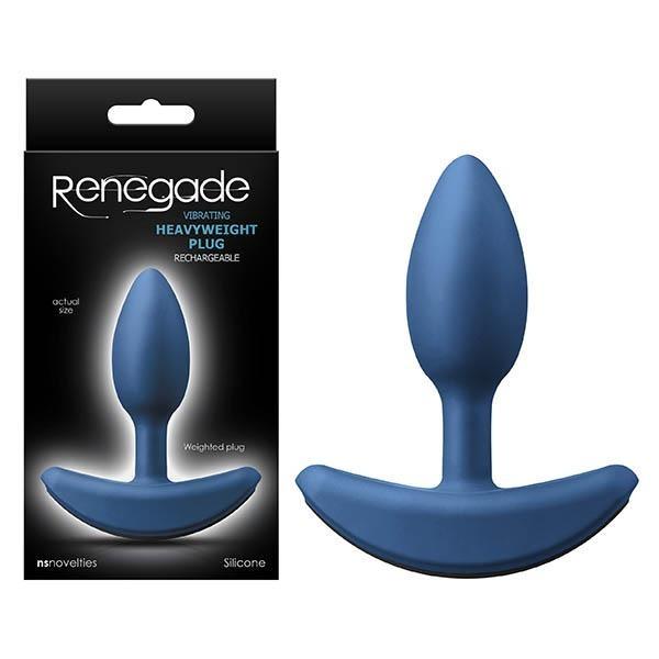 Renegade - Heavyweight Plug - Blue 10.3 cm (4'') Small USB Rechargeable Butt Plug