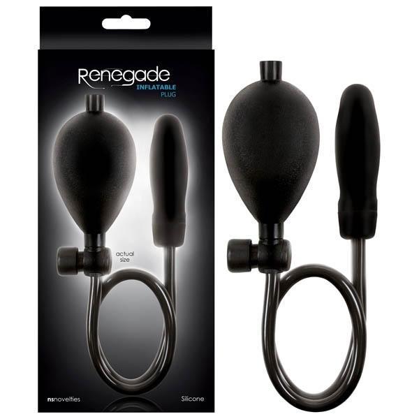 Renegade - Inflatable Plug - Black Inflatable Anal Plug