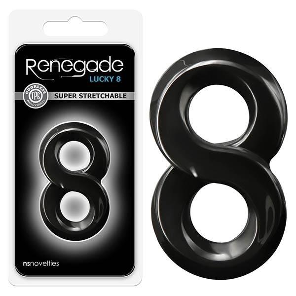 Renegade - Lucky 8 - Black Cock Ring