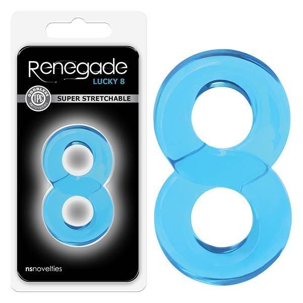 Renegade - Lucky 8 - Blue Cock Ring