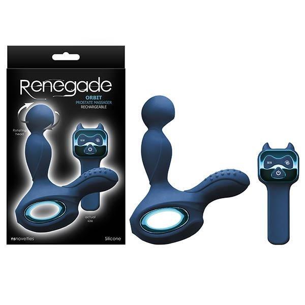 Renegade Orbit Rotating Tip Prostate Massager with Wireless Remote