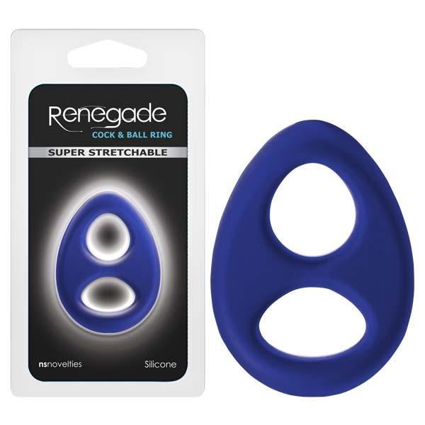 Renegade - Romeo Soft Ring - Blue Cock & Balls Ring