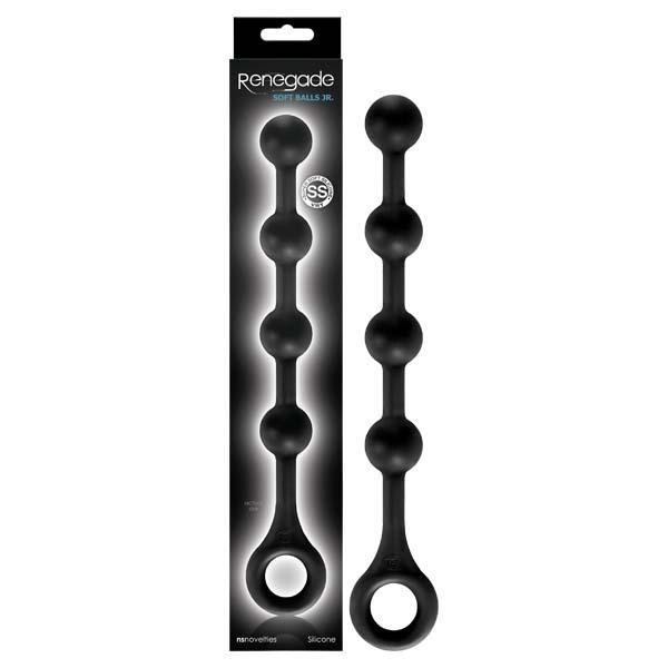 Renegade - Soft Balls Jr. - Black 29 cm (11.4'') Anal Beads