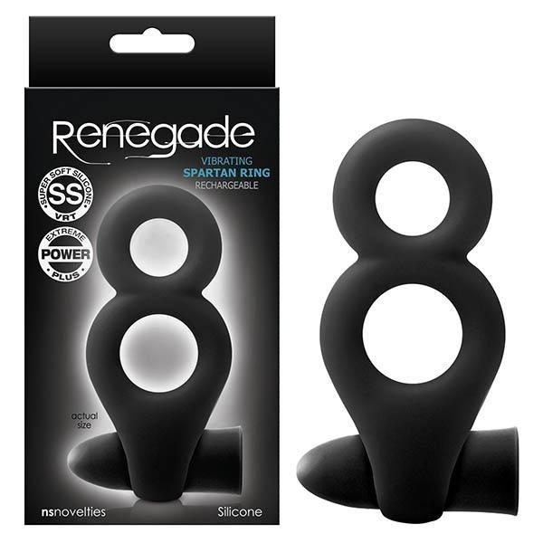 Renegade Spartan Ring - Black USB Rechargeable Cock & Ball Ring
