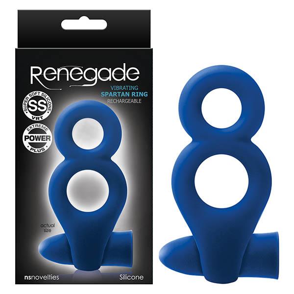 Renegade Spartan Ring - Blue USB Rechargeable Cock & Ball Ring