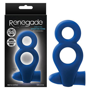 Renegade Spartan Ring - Blue USB Rechargeable Cock & Ball Ring