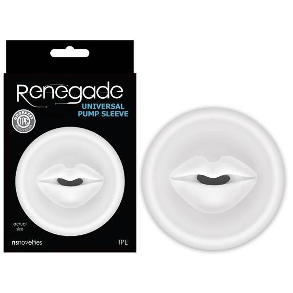 Renegade Universal Pump Sleeve - Clear Mouth-Shaped Penis Pump Sleeve