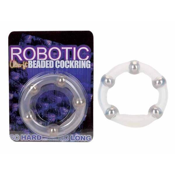 Robotic - Clear Beaded Cock Ring