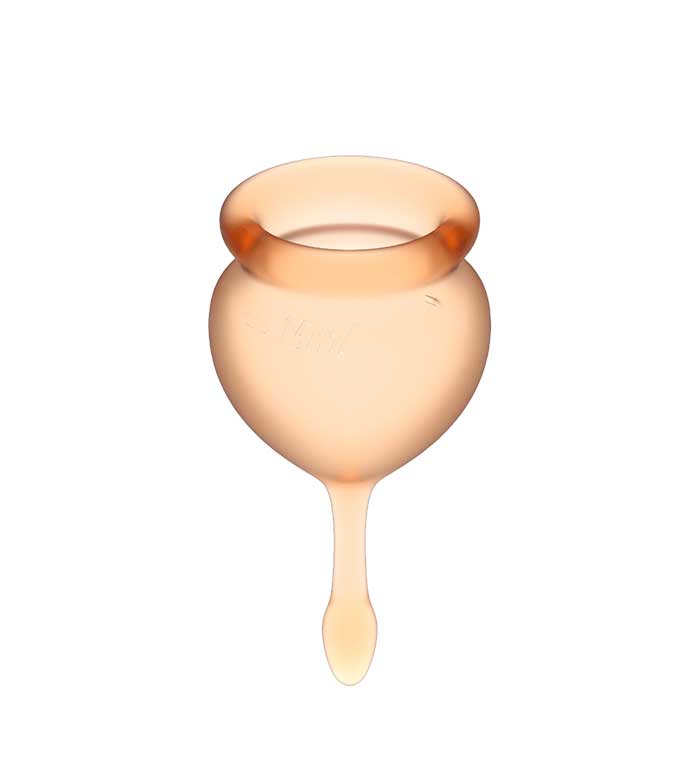 Satisfyer Feel Good - Orange Silicone Menstrual Cups - Set of 2