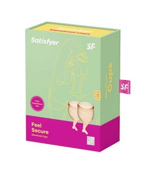 Satisfyer Feel Secure Menstrual Cups - Orange - Set of 2