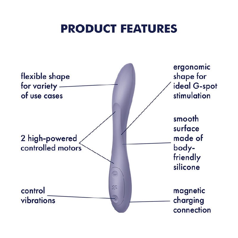 Satisfyer G-Spot Flex 2 Multi Vibrator - Purple 