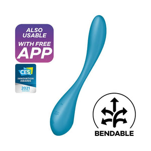 Satisfyer G-Spot Flex 5 -Vibrator with App Control - Aqua