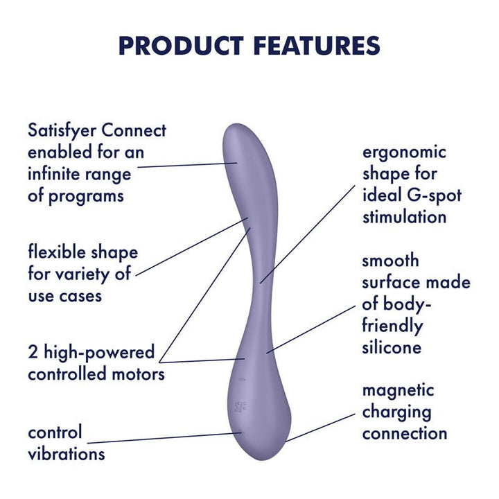 Satisfyer G-Spot Flex 5 - Vibrator with App Control - Lilac
