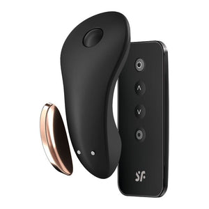 Satisfyer Little Secret - Black - App Controlled Panty Vibrator + Remote