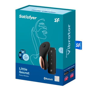 Satisfyer Little Secret - Black - App Controlled Panty Vibrator + Remote