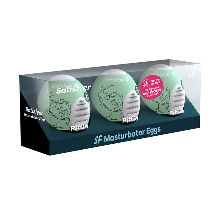 Satisfyer Masturbator Eggs - Riffle 3 Pack 