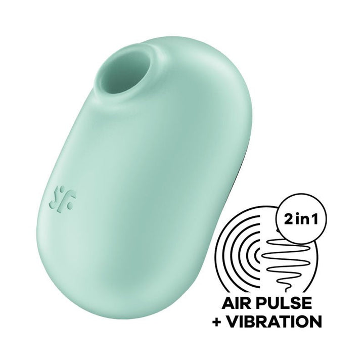 Satisfyer Pro To Go 2 Double Air Pulse Stimulator & Vibrator - Mint
