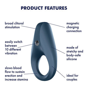 Satisfyer Rocket Ring Cock Vibrator - Black