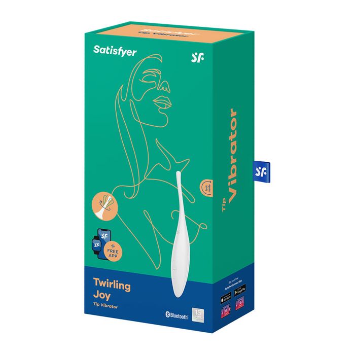 Satisfyer Twirling Joy - White - Point Clitoral Stimulator + App