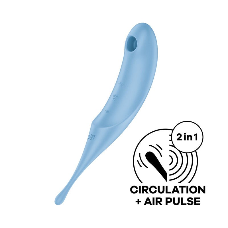 Satisfyer Twirling Pro - Air Pulse & Point Clitoral Stimulator - Blue