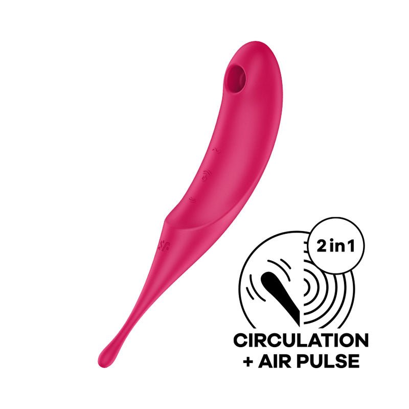Satisfyer Twirling Pro - Air Pulse & Point Clitoral Stimulator - Red