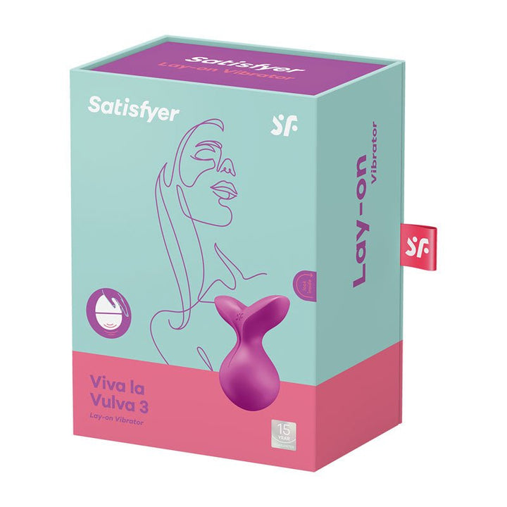 Satisfyer Viva La Vulva 3 Lay-On Stimulator - Violet